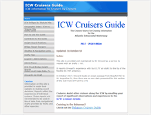 Tablet Screenshot of icwcruisersguide.com